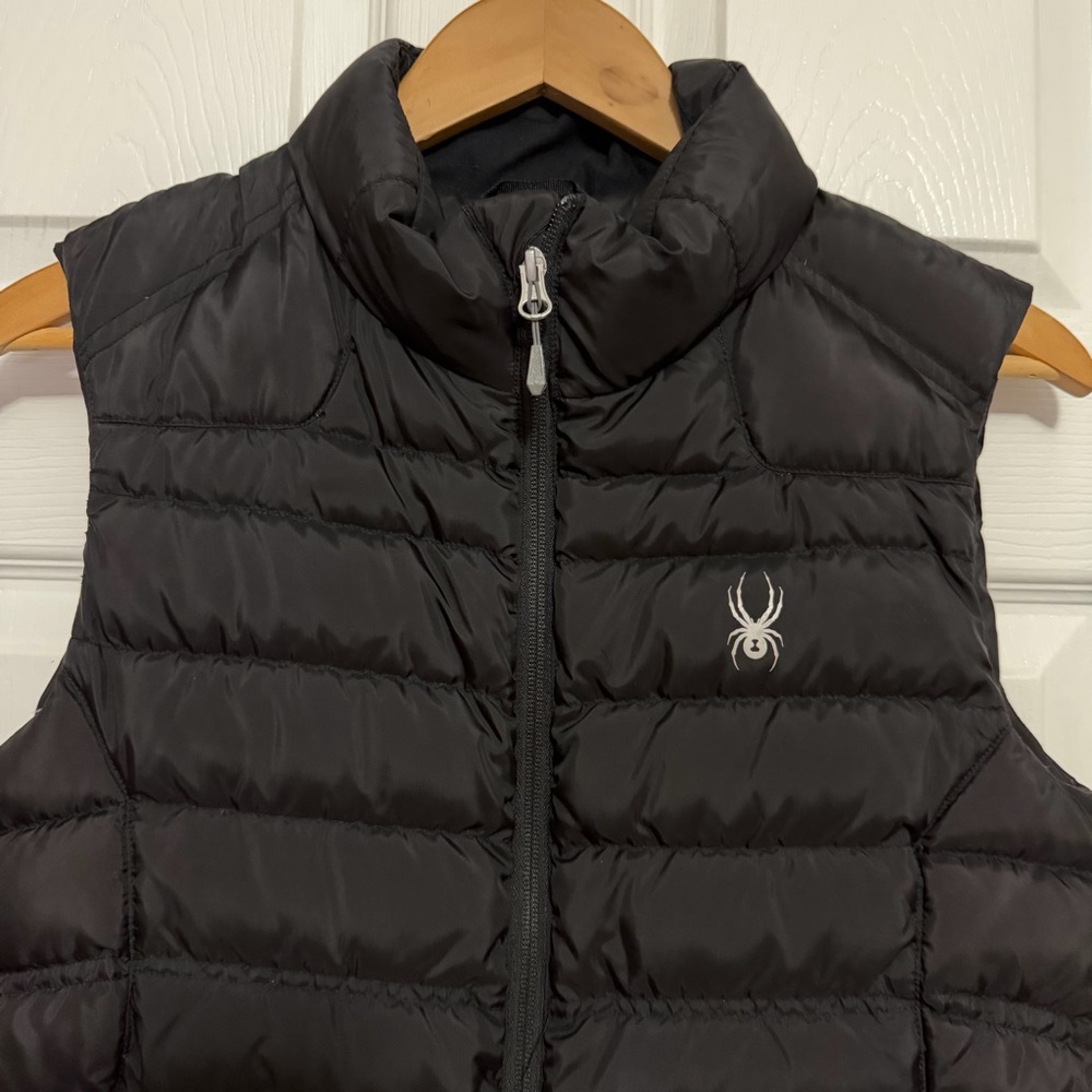 Spyder 162006 Freeze Ski Quilted Prymo 500 Fill Down Black Puffer Vest Women's M - Picture 2 of 8